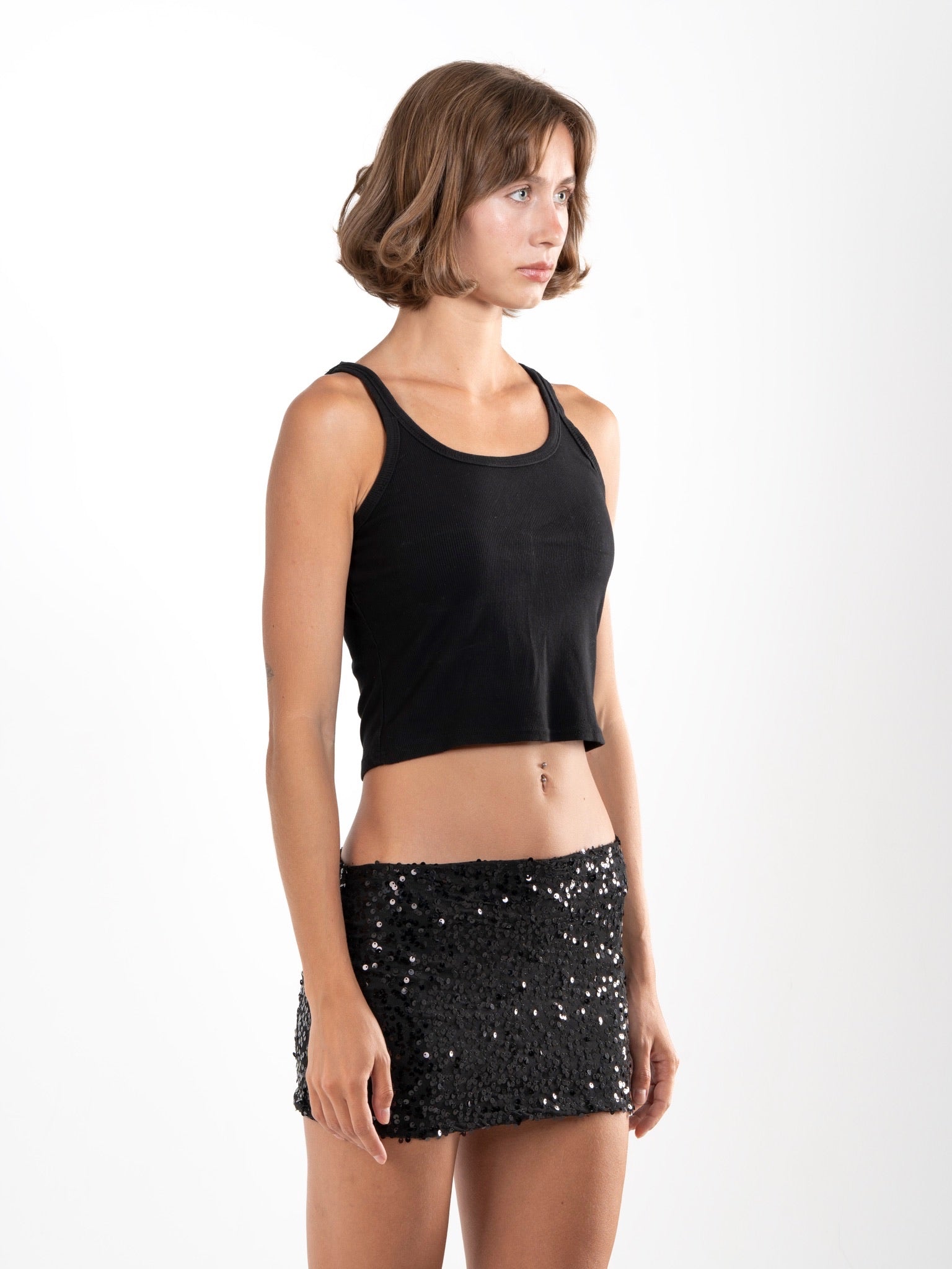 Black Disco Skirt