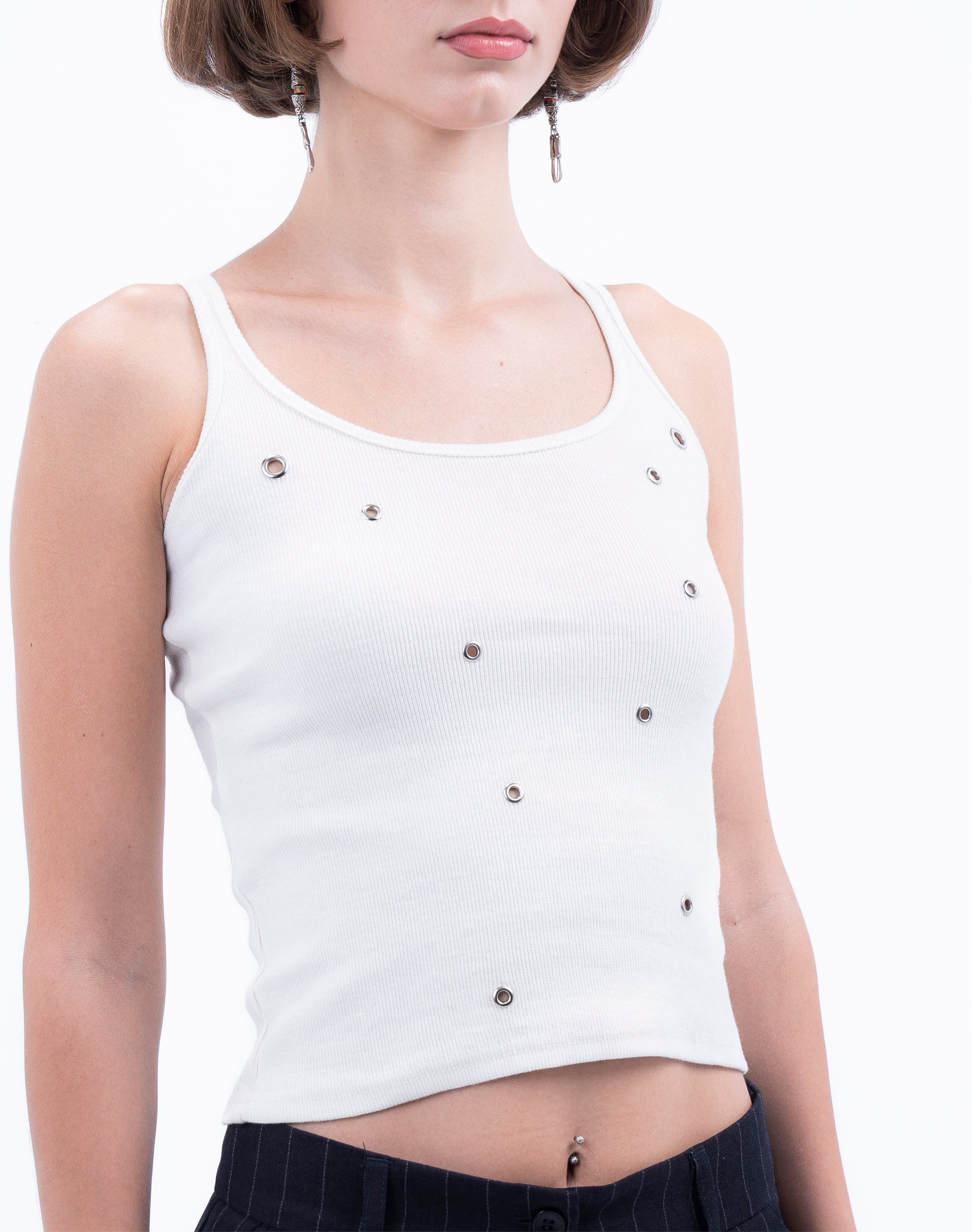 Eyelets Tank Top